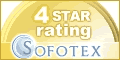 4 stars on Sofotex.com
