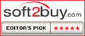 Editors Pick and 5/5 Stars on Soft2Buy.com
